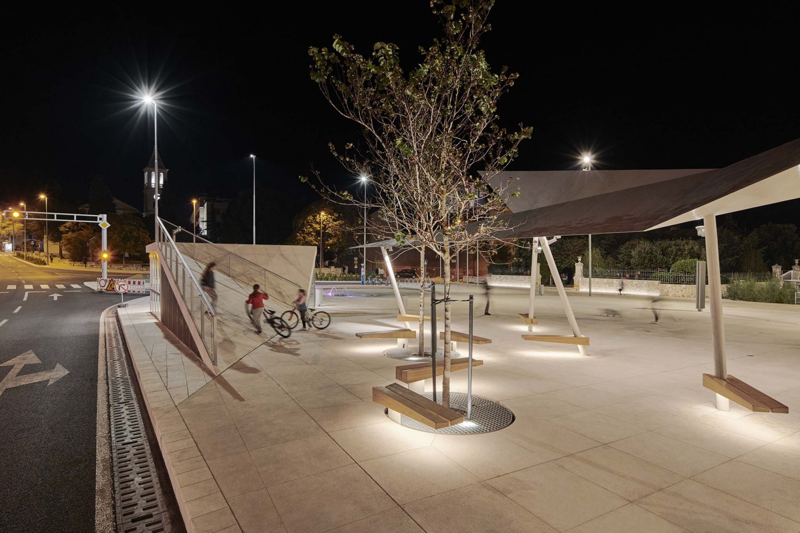 Poljana Square by Atelier Minerva + Institute for Architecure, Faculty of Architecture, University of Zagreb. Photograph by Marko Mihaljević