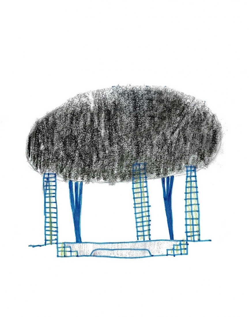 Croquis. Ceiling for a crater por Atelier Tomas Dirrix