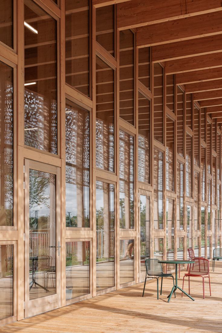 Game and Media Library L’échappée by Atelier WOA. Photograph by Salem Mostefaoui.