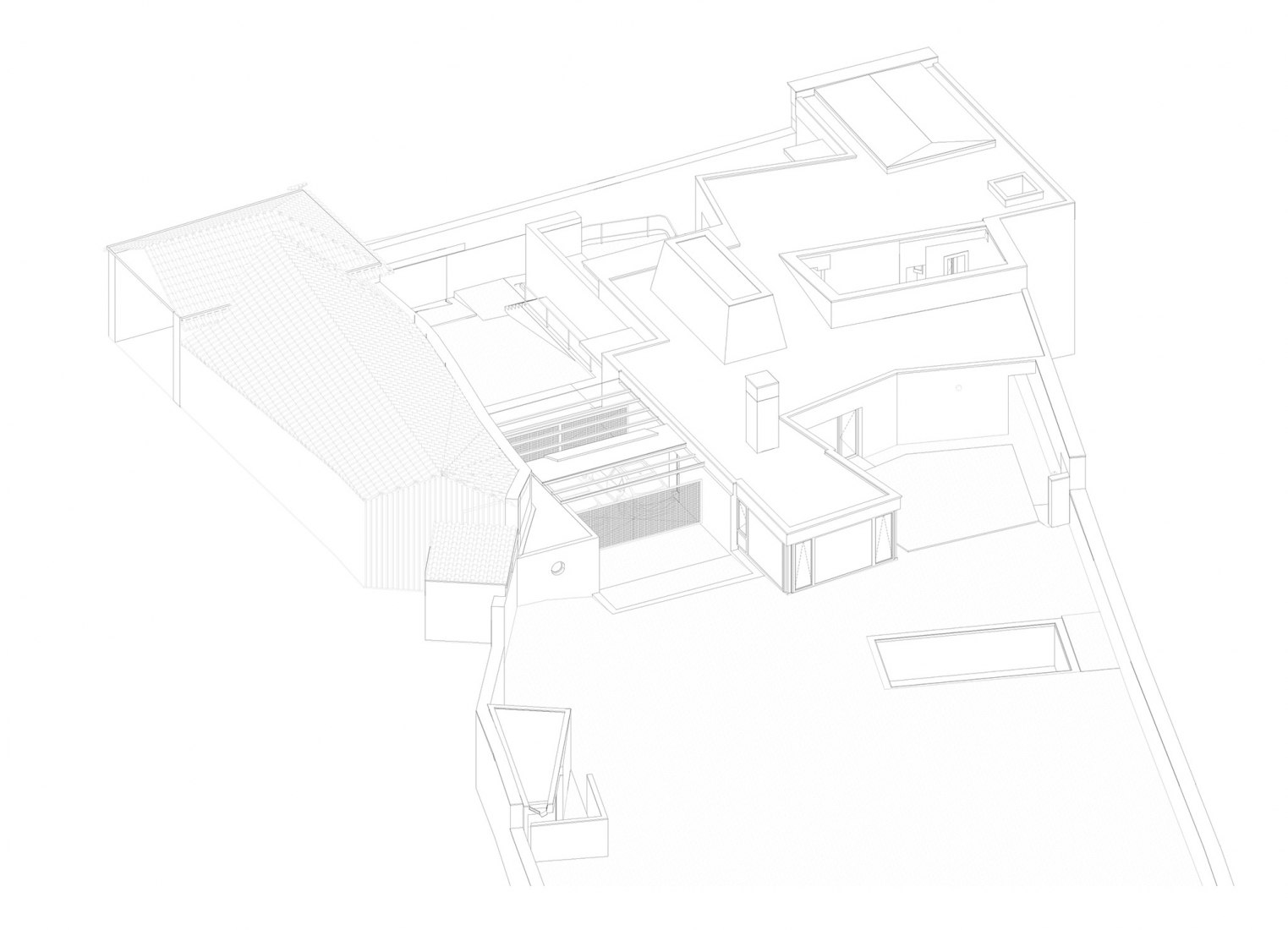 Axonometría. Casa Rates por ATELIERDACOSTA.