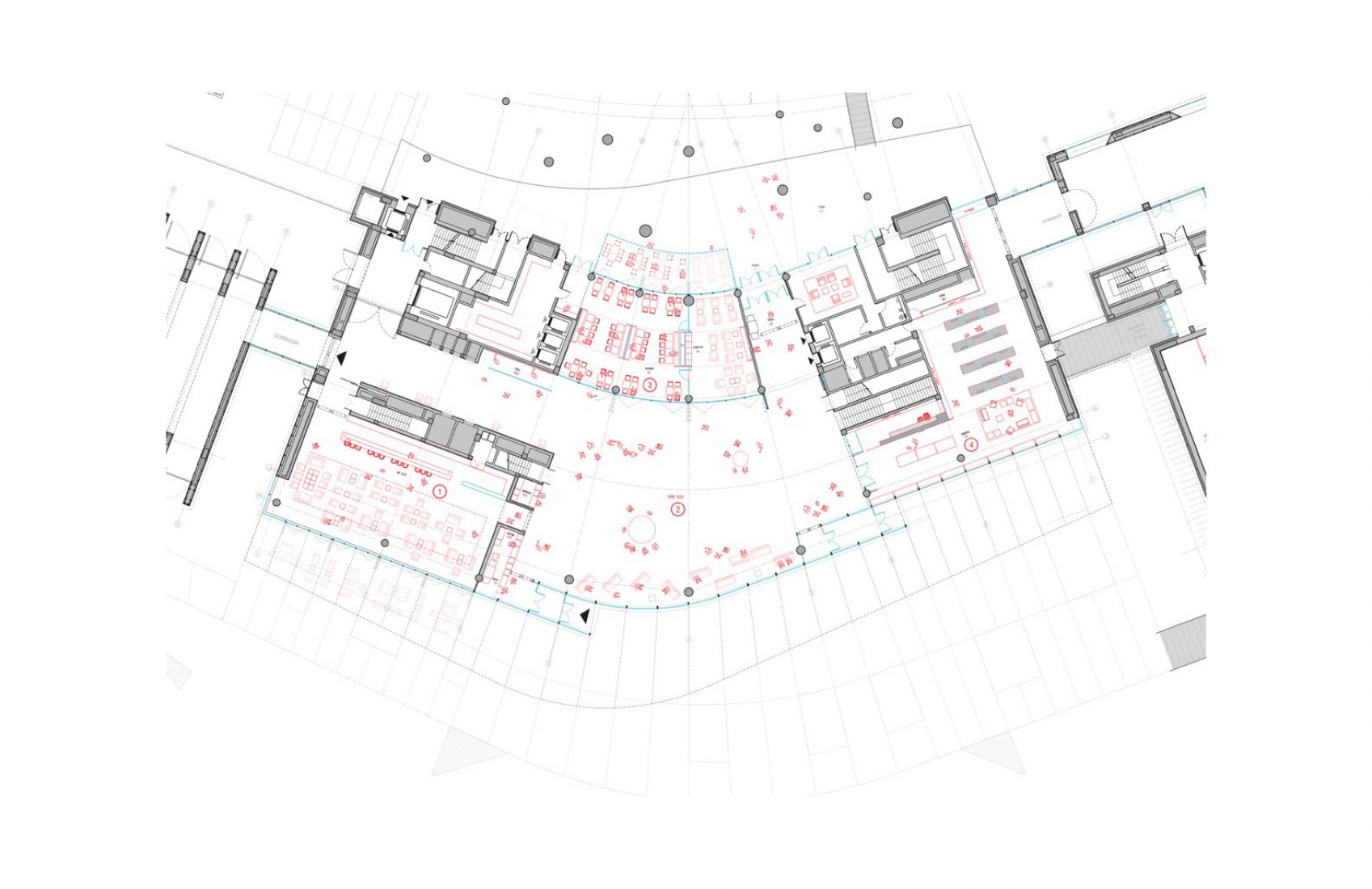 Planta baja detalle. Museo de Arte TAG por Ateliers Jean Nouvel. Imagen cortesía de TAG Art Museum