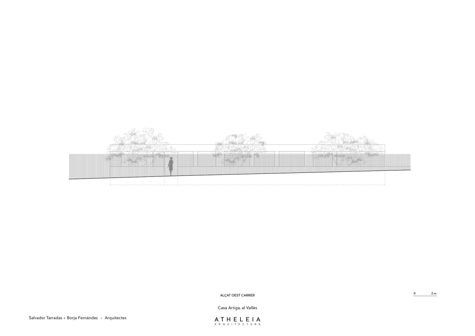 Section. Casa Artiga by Atheleia Arquitectura.