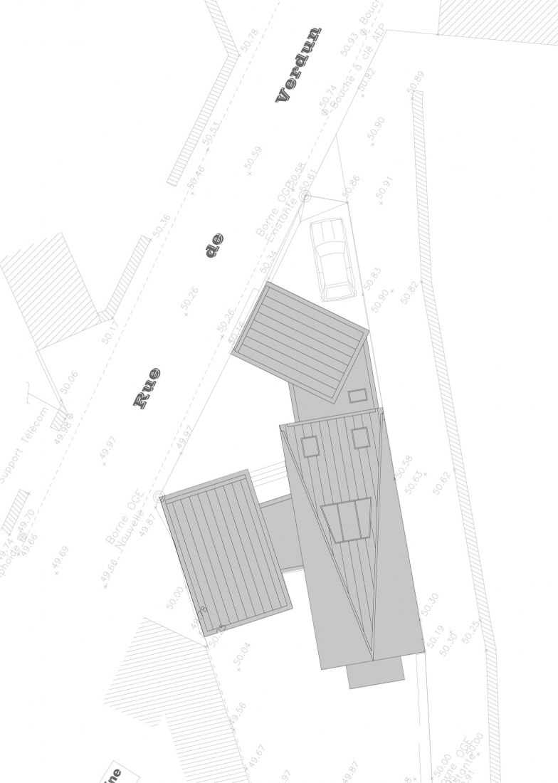 Planta de cubiertas. Casa Sentinel por Aurelien Chen. © Aurelien Chen
