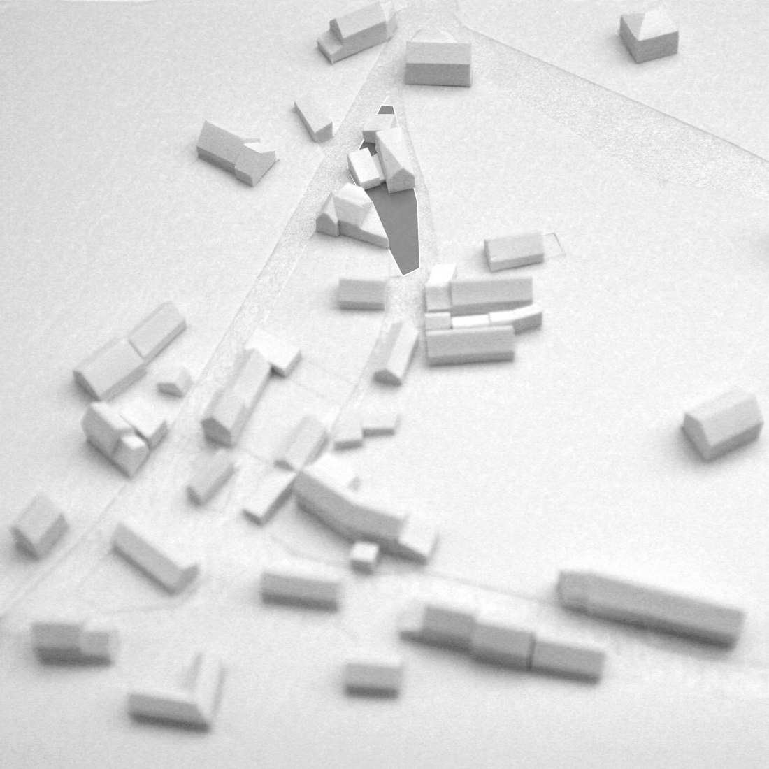 Maqueta. Estudio urbano. Casa Sentinel por Aurelien Chen. © Aurelien Chen