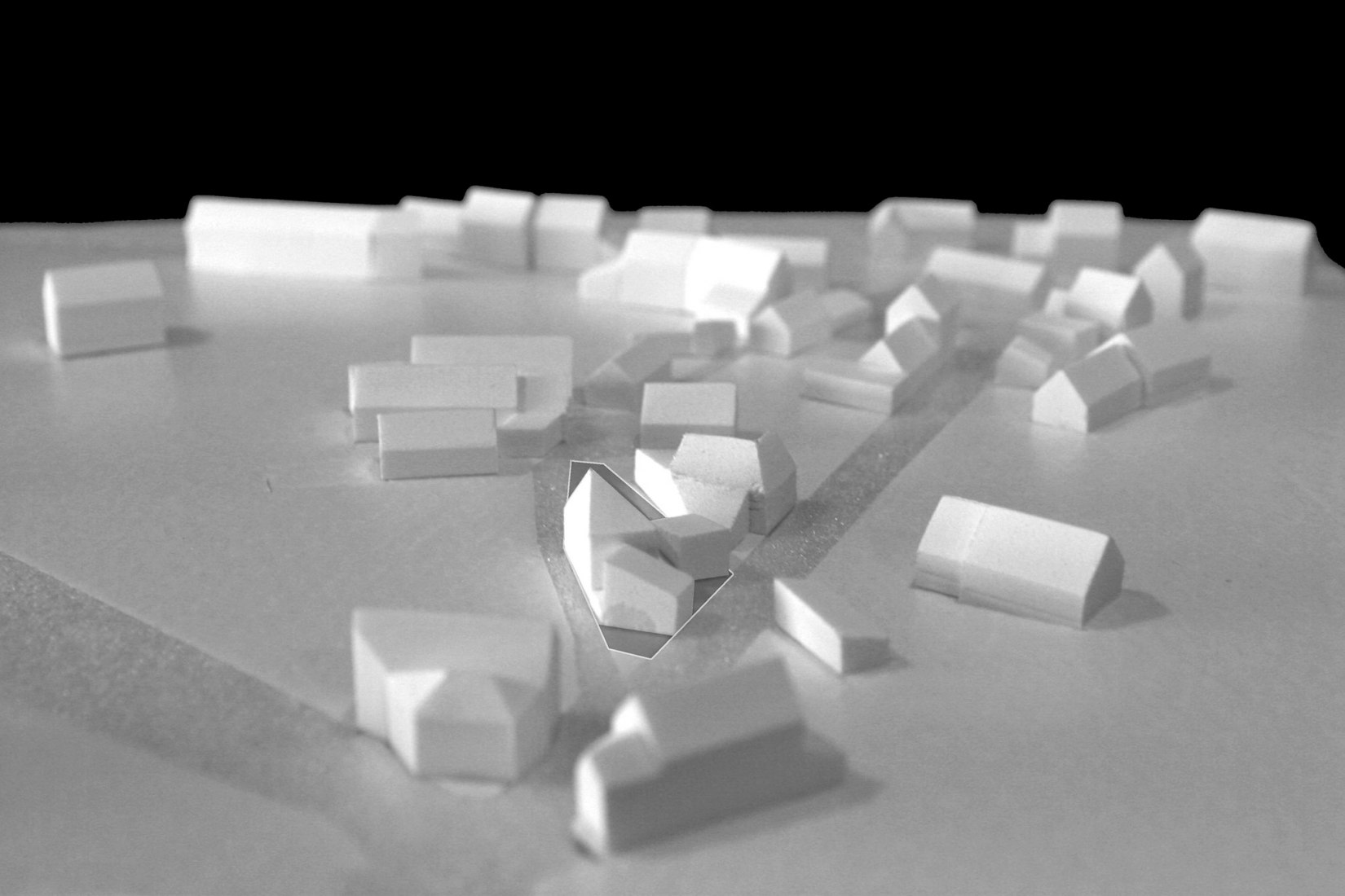 Maqueta. Estudio urbano. Casa Sentinel por Aurelien Chen. © Aurelien Chen