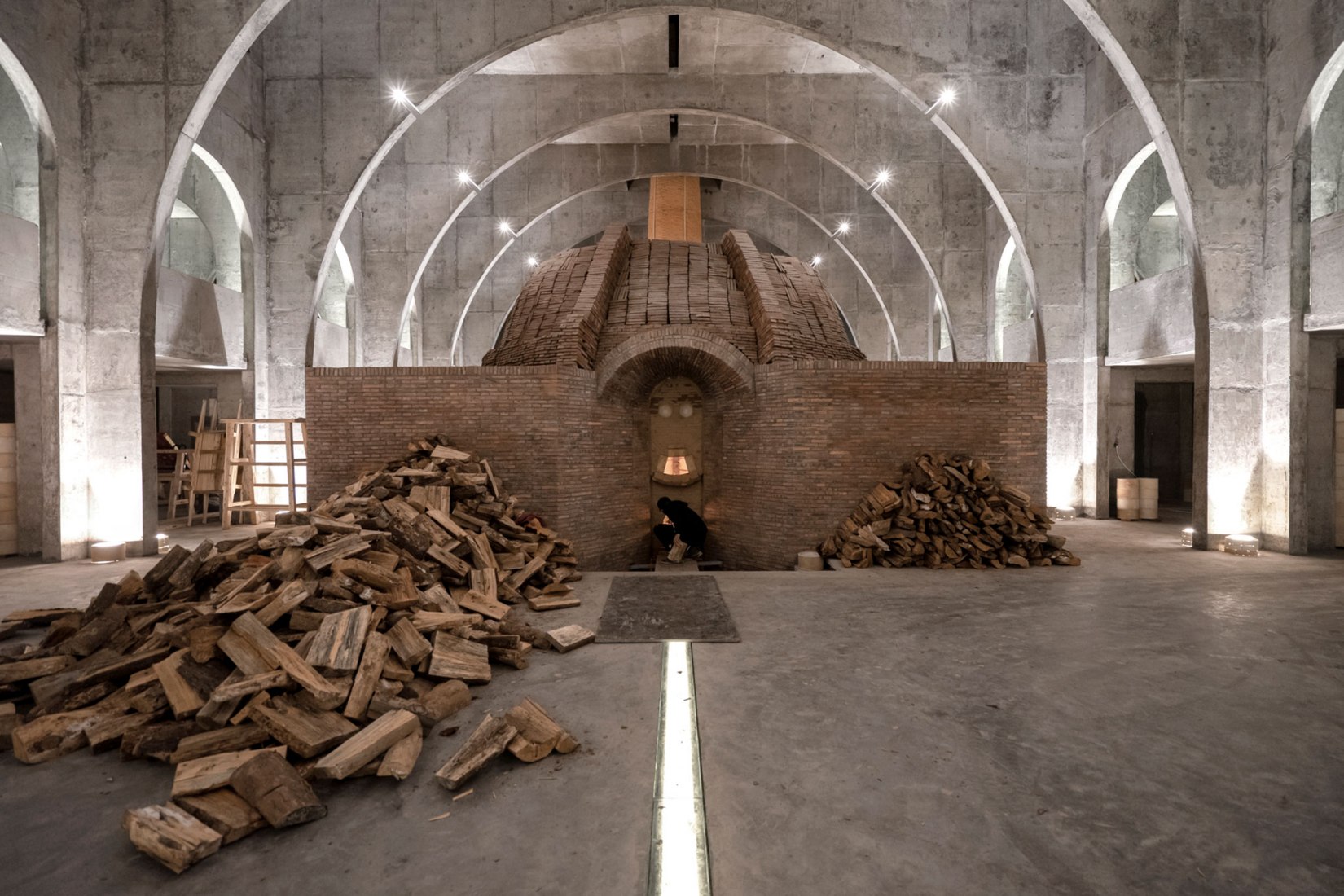 Revitalizing a traditional kiln. BingDing Wood kiln in Jingdezhen by