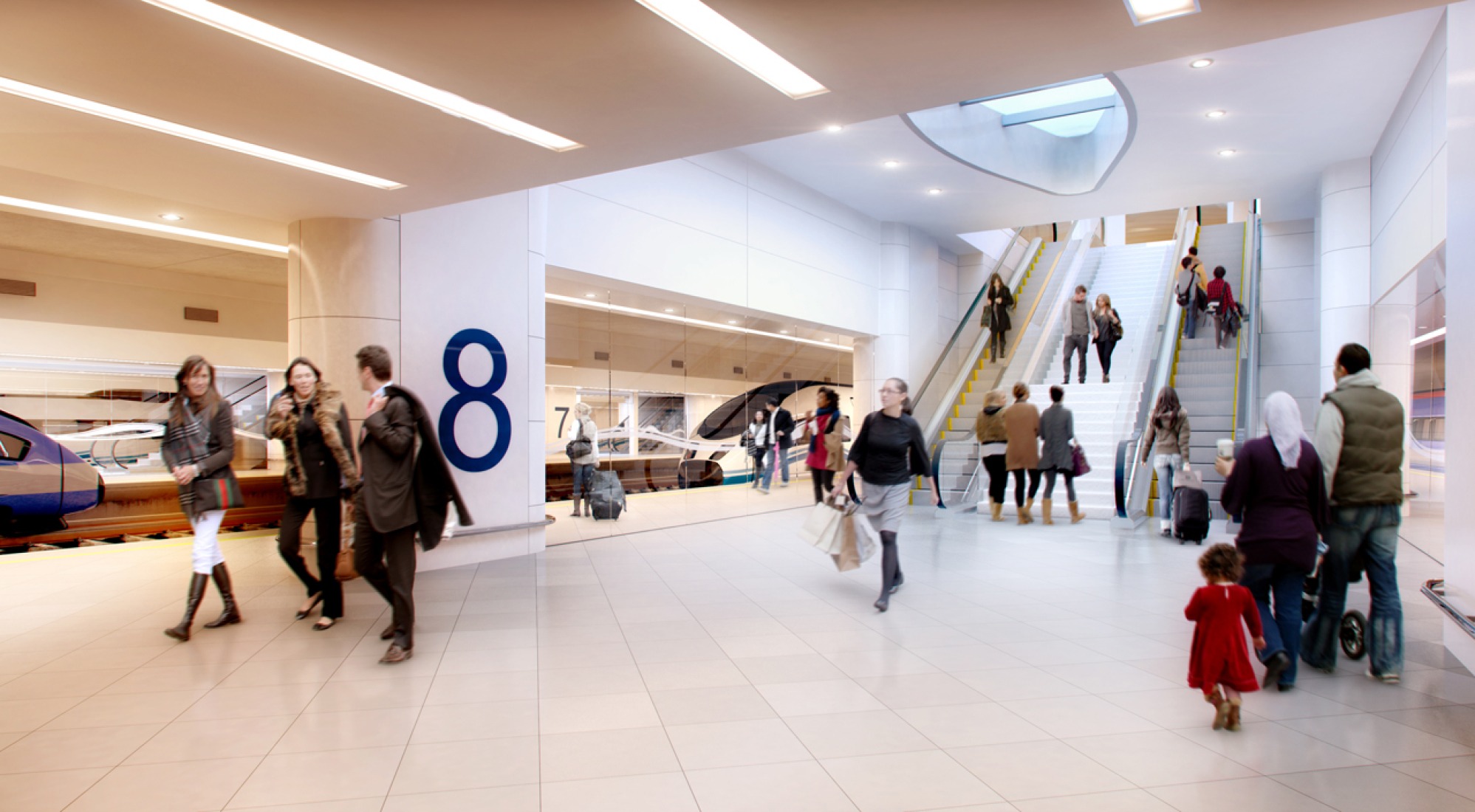 Visualización. Nueva Estación en Birmingham por AZPML.