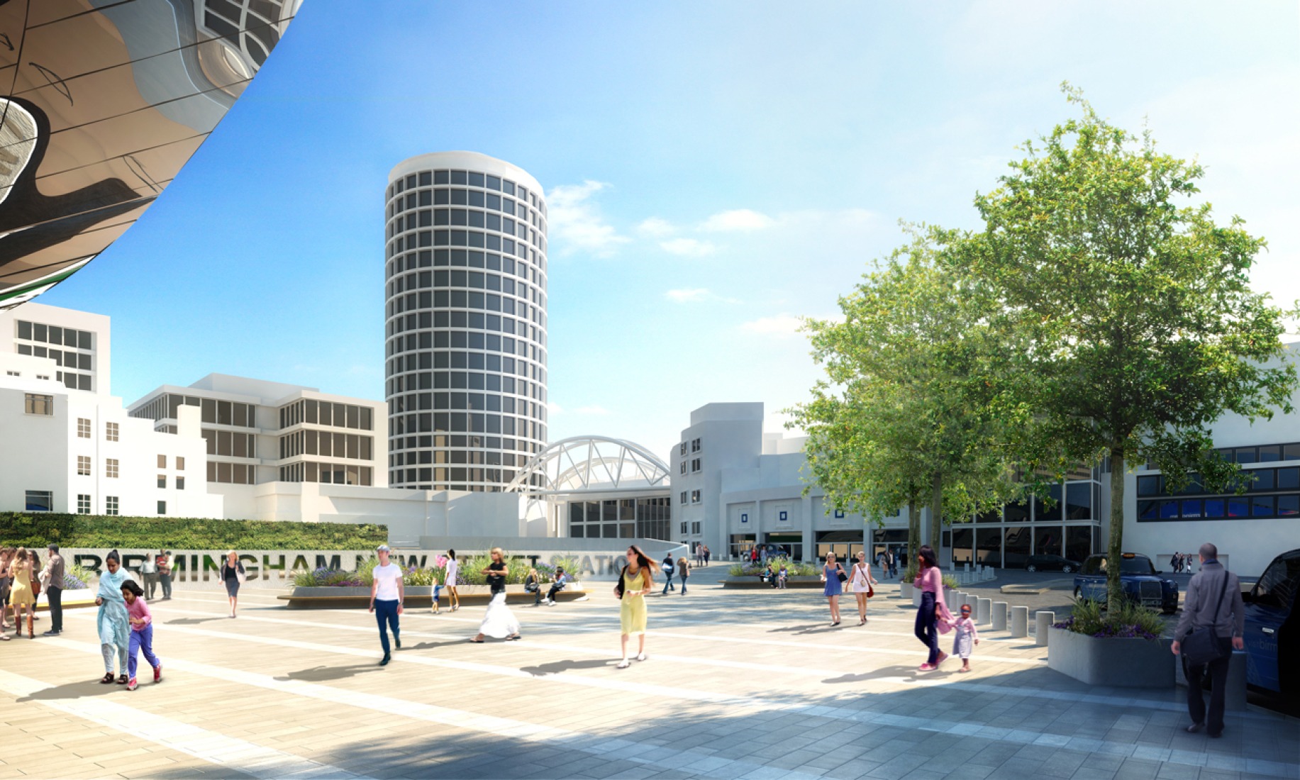 Visualización. Nueva Estación en Birmingham por AZPML.