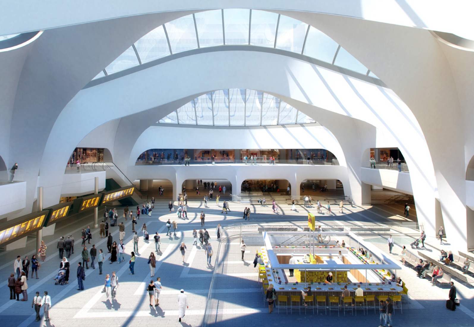 Visualización. Nueva Estación en Birmingham por AZPML.