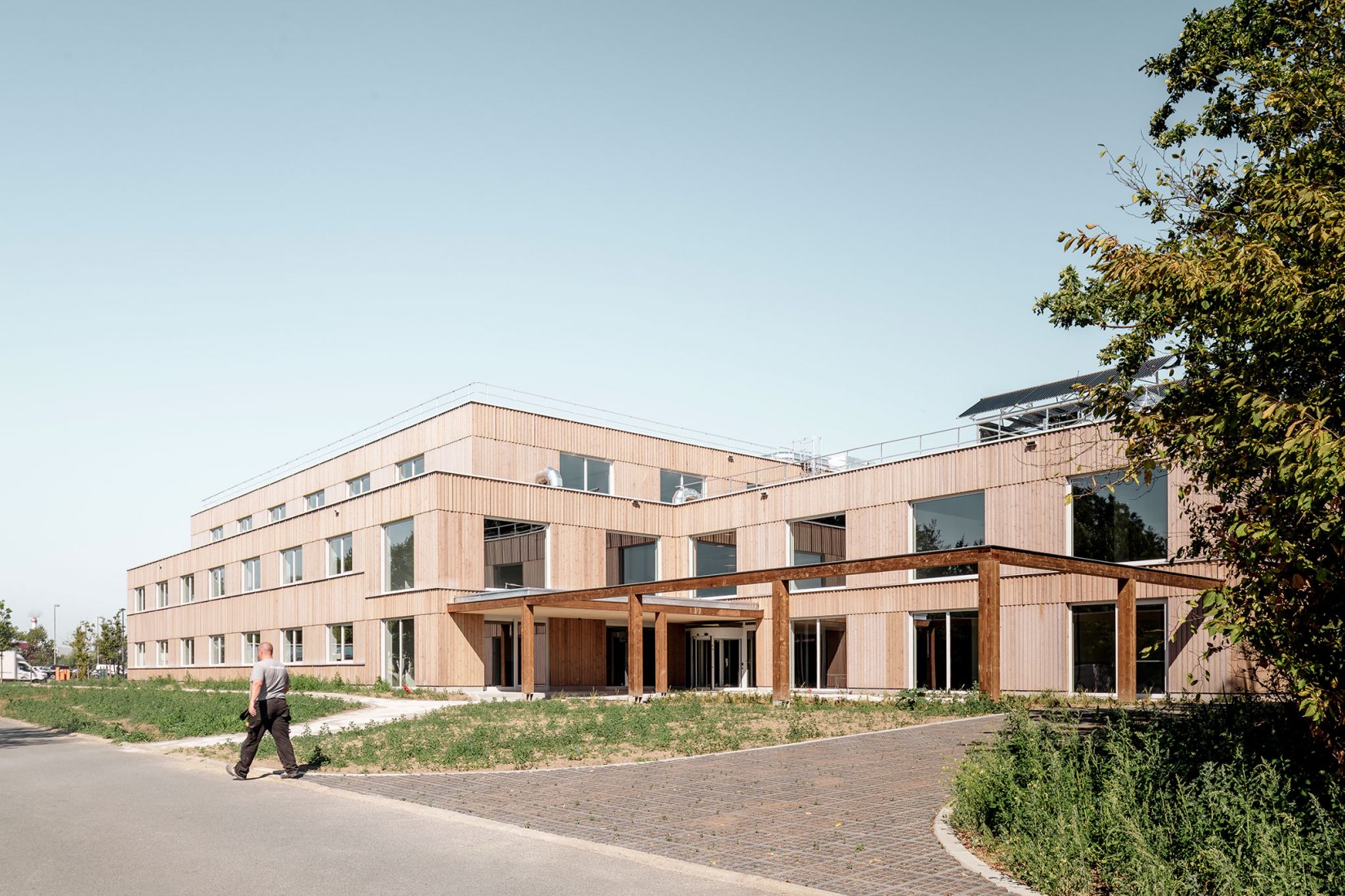 Campus Aquafin por B-architecten. Fotografía por Olmo Peeters.