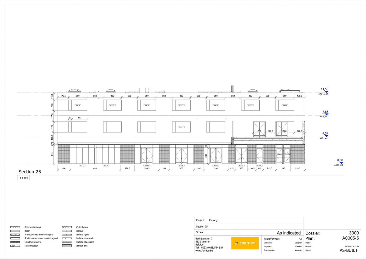 Sección 25. Kaboog por B-architecten.