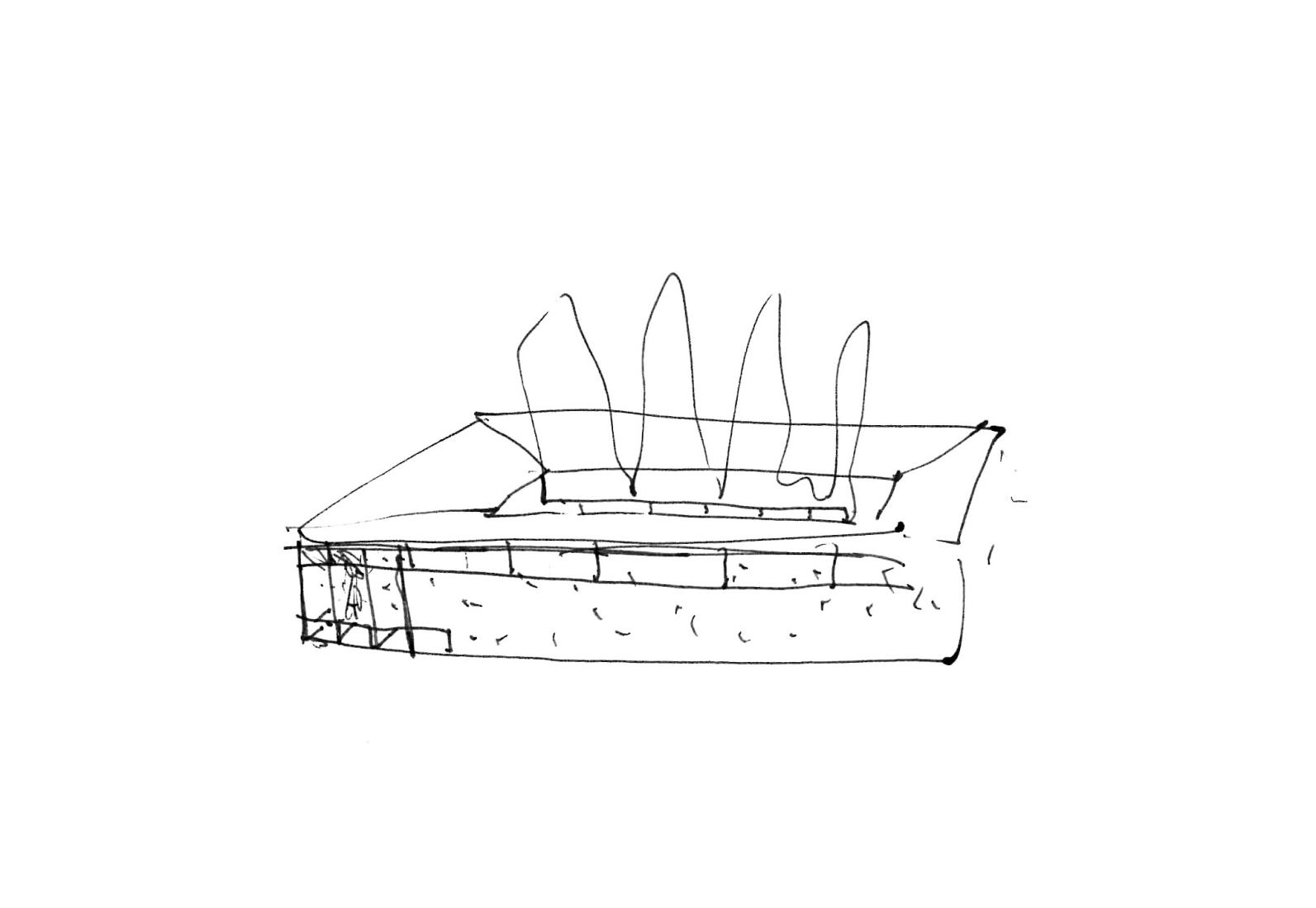 Croquis. Conservatorio Superior de Música y Danza de Castellón de la Plana por Baas + Vaillo Irigaray. 