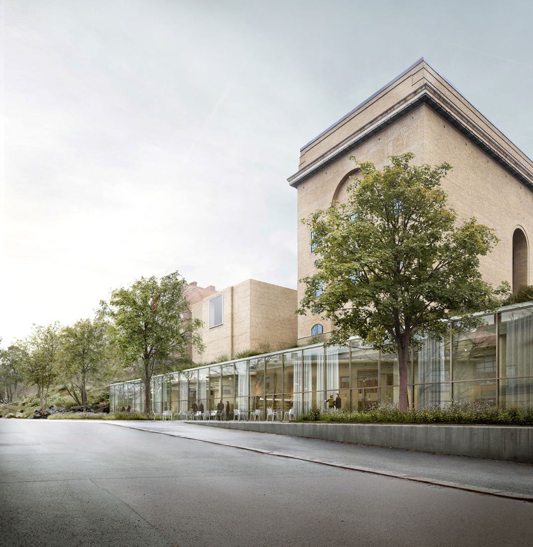 Gothenburg Art Museum by Barozzi Veiga. Rendering by Filippo Bolognese Images.