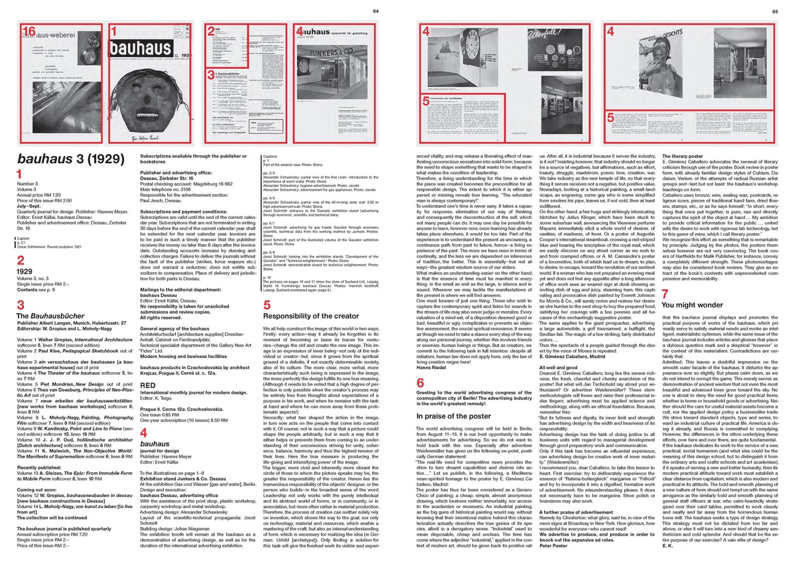 BAUHAUS JOURNAL 1926–1931. Edición facsímil.
