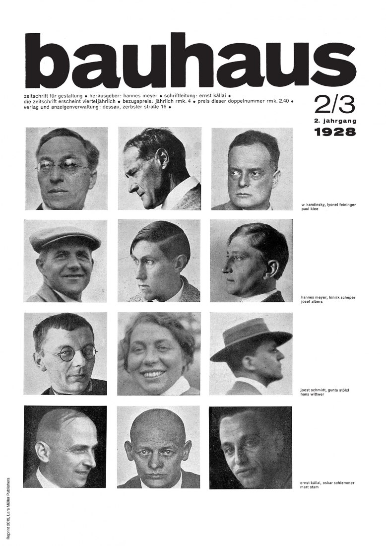 Portada de la revista. BAUHAUS JOURNAL 1926–1931. Edición facsímil.