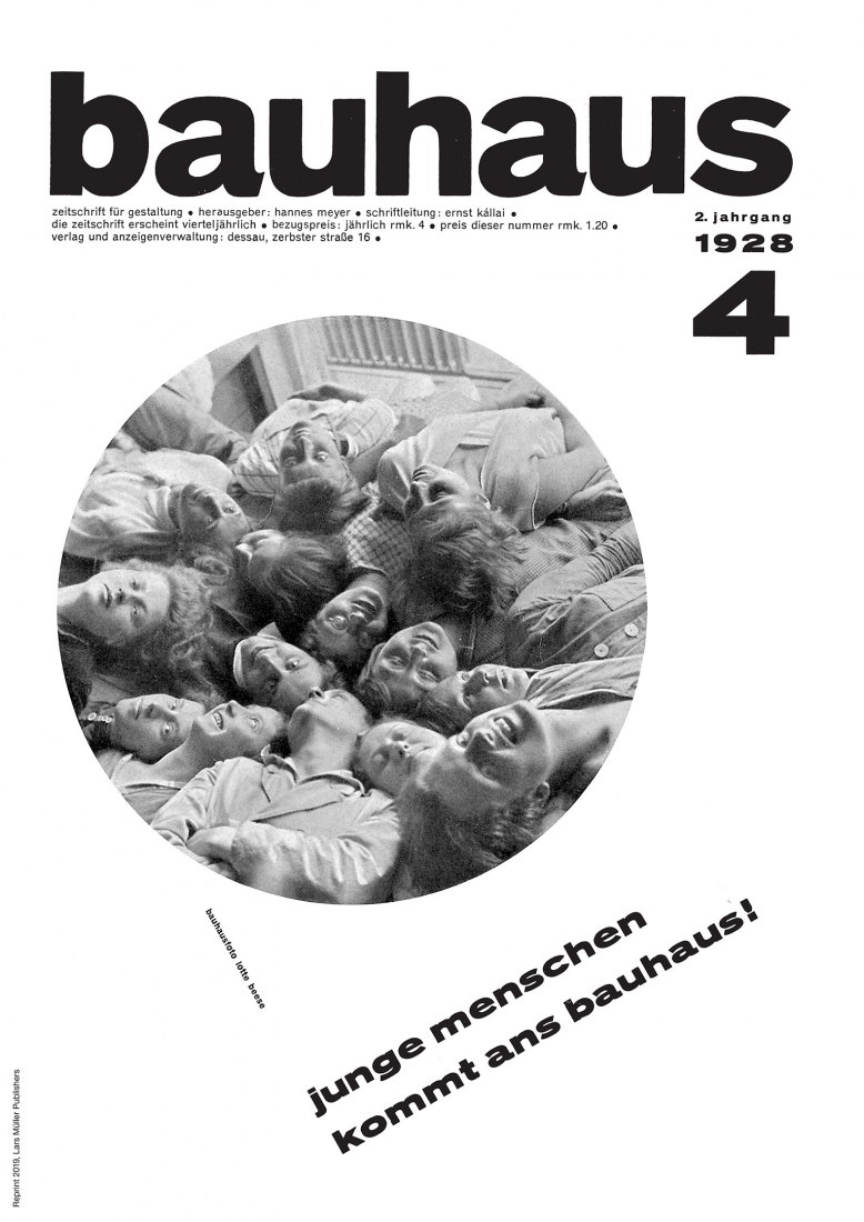 Portada de la revista. BAUHAUS JOURNAL 1926–1931. Edición facsímil.