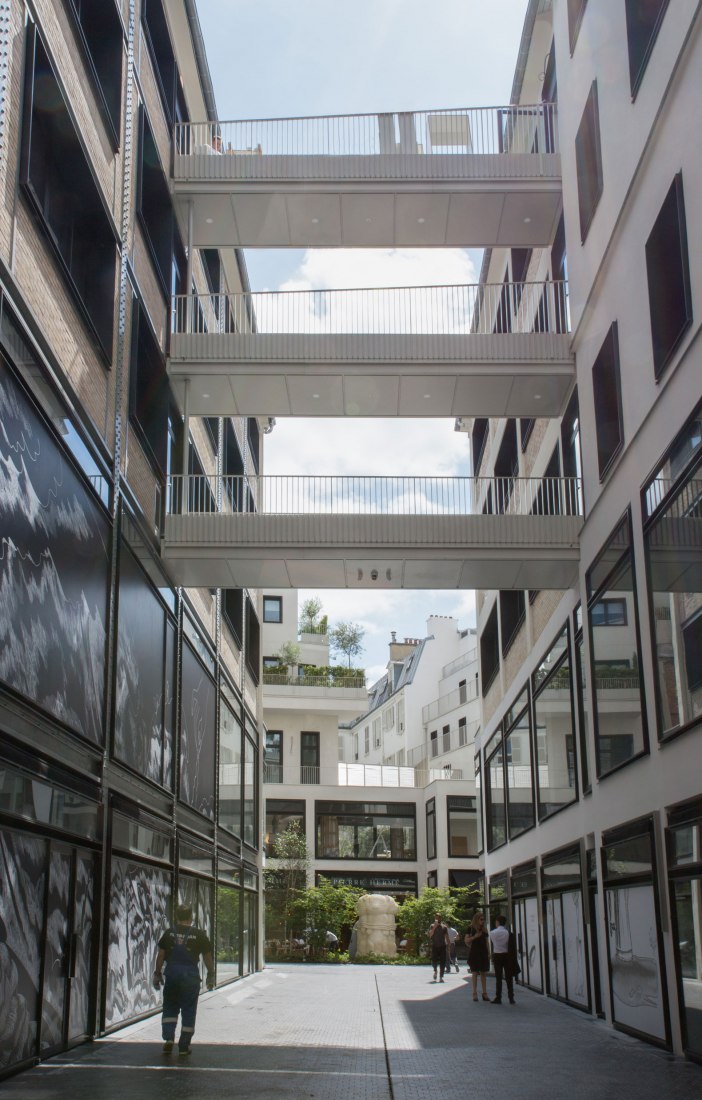 Beaupassage's architecture . Paris’s New Destination Dedicated to Art, Gastronomy and Wellness led by the Emerige Group and Founder Laurent Dumas. Photograph by Charlotte Donker