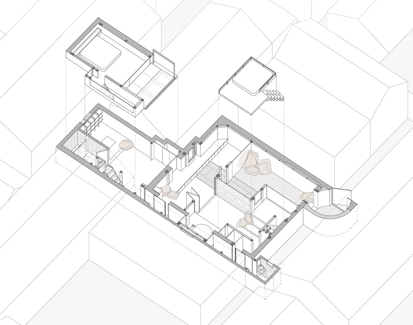 La suite oeste después de la reconstrucción. Vivienda ‘Tsuo’ por Wonder Architects.