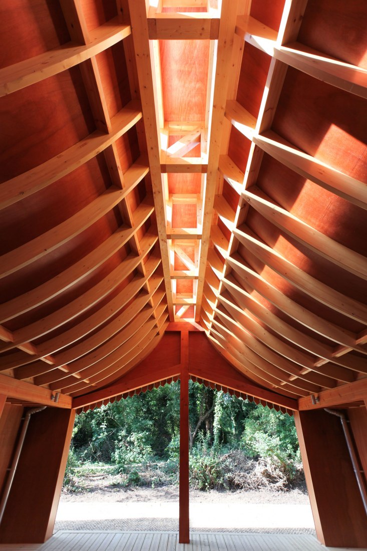 Belvue School Woodland Classrooms by Studio Weave. Photograph by Studio Weave. Courtesy of RIBA