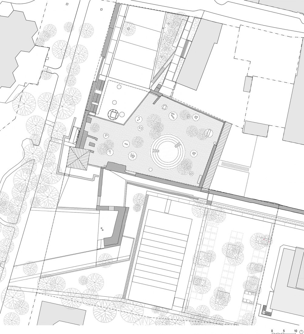 Roof plan. New Gallery and Casemates by Bevk Perović Arhitekti.