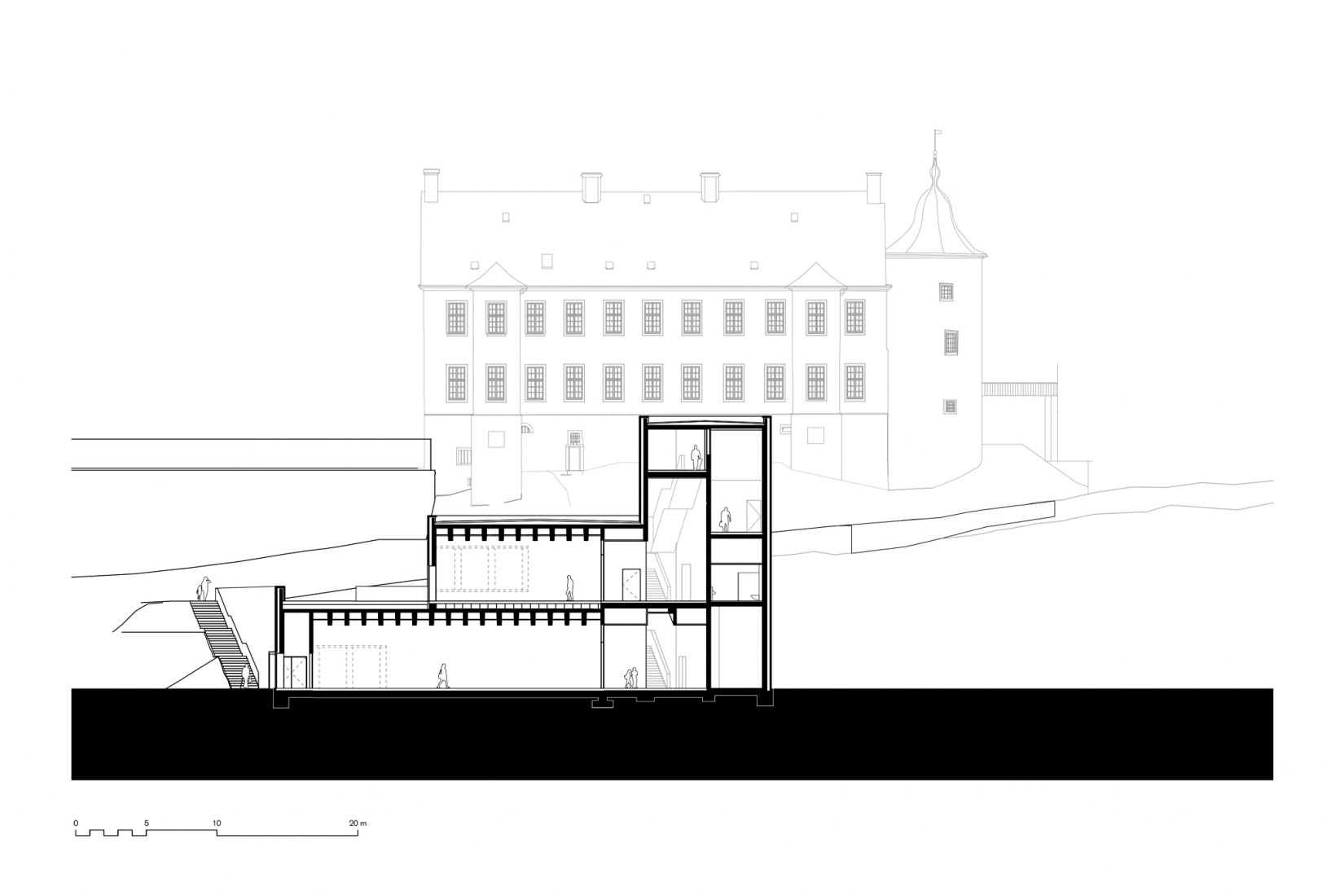 Section A. Arnsberg Museum and Cultural Forum by bez+kock architekten