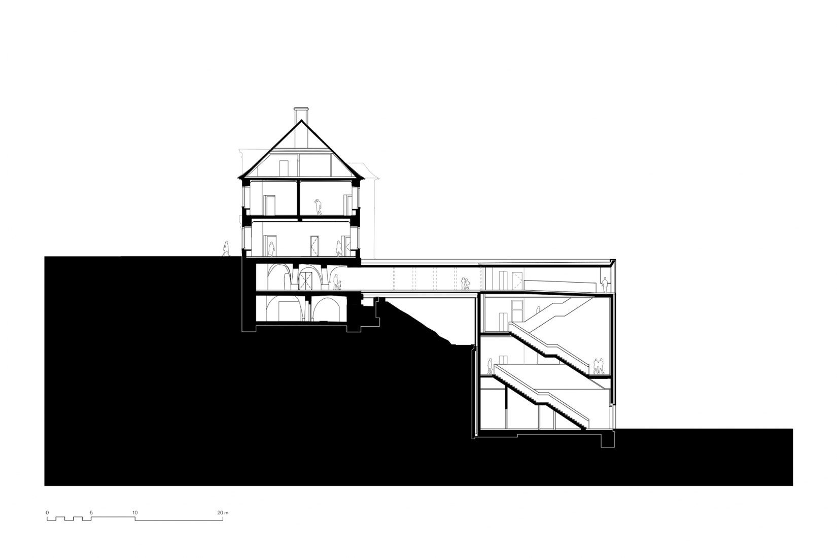 Section B. Arnsberg Museum and Cultural Forum by bez+kock architekten