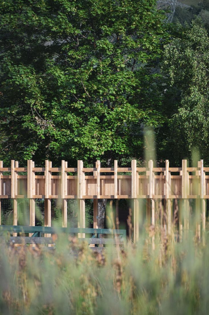 Faille Cachée, entrance to the Parc de Marais by Martin Gaufryau + Quentin Barthe + Tom Patenotte. Photograph by Clément Molinier.
