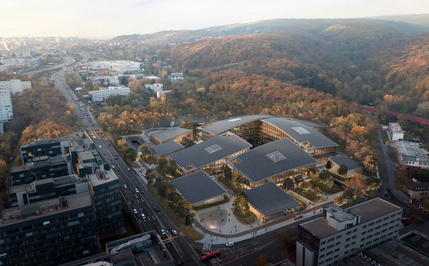 ESET Campus by BIG: Image by Bjarke Ingels Group + BLOOM