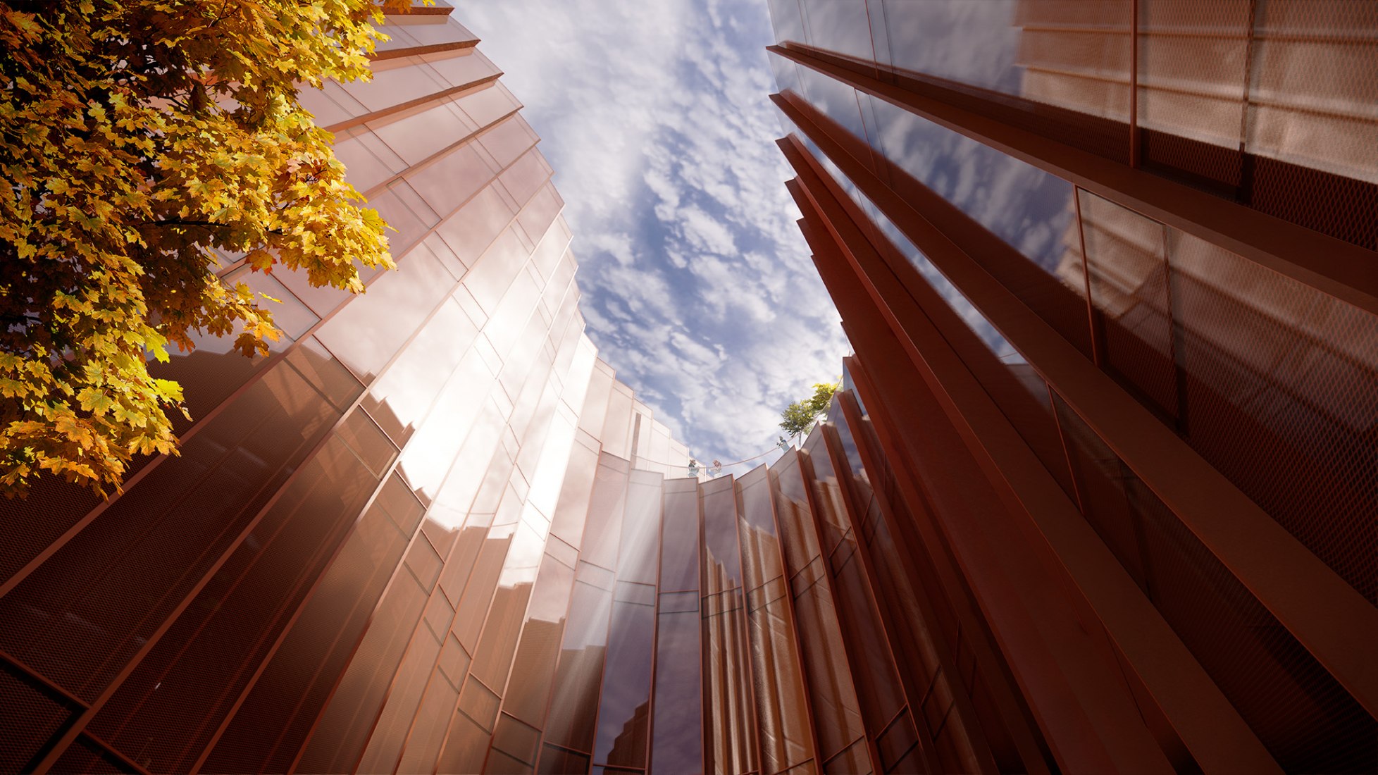 Rendering. New Center for Neurosciences and Psychiatry for Aarhus University by BIG. 