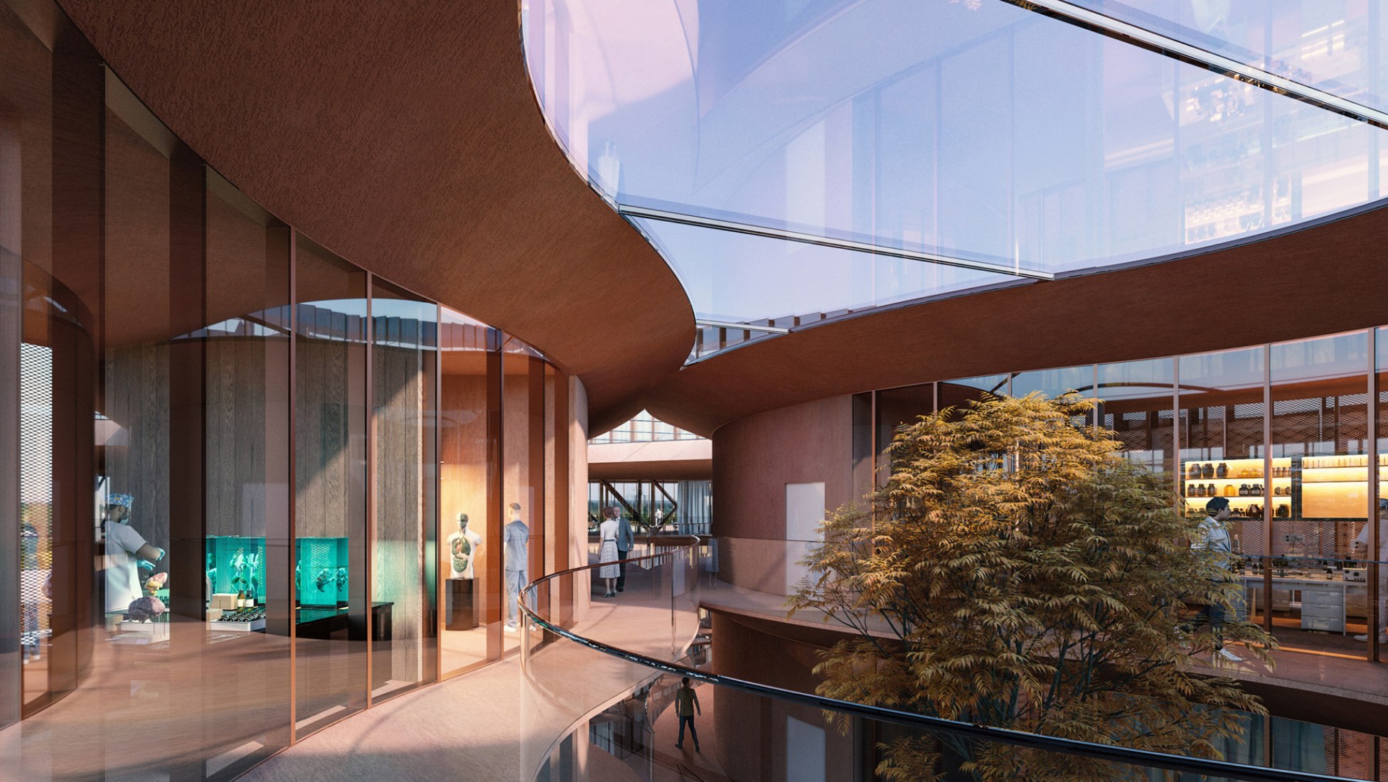 Rendering. New Center for Neurosciences and Psychiatry for Aarhus University by BIG. 