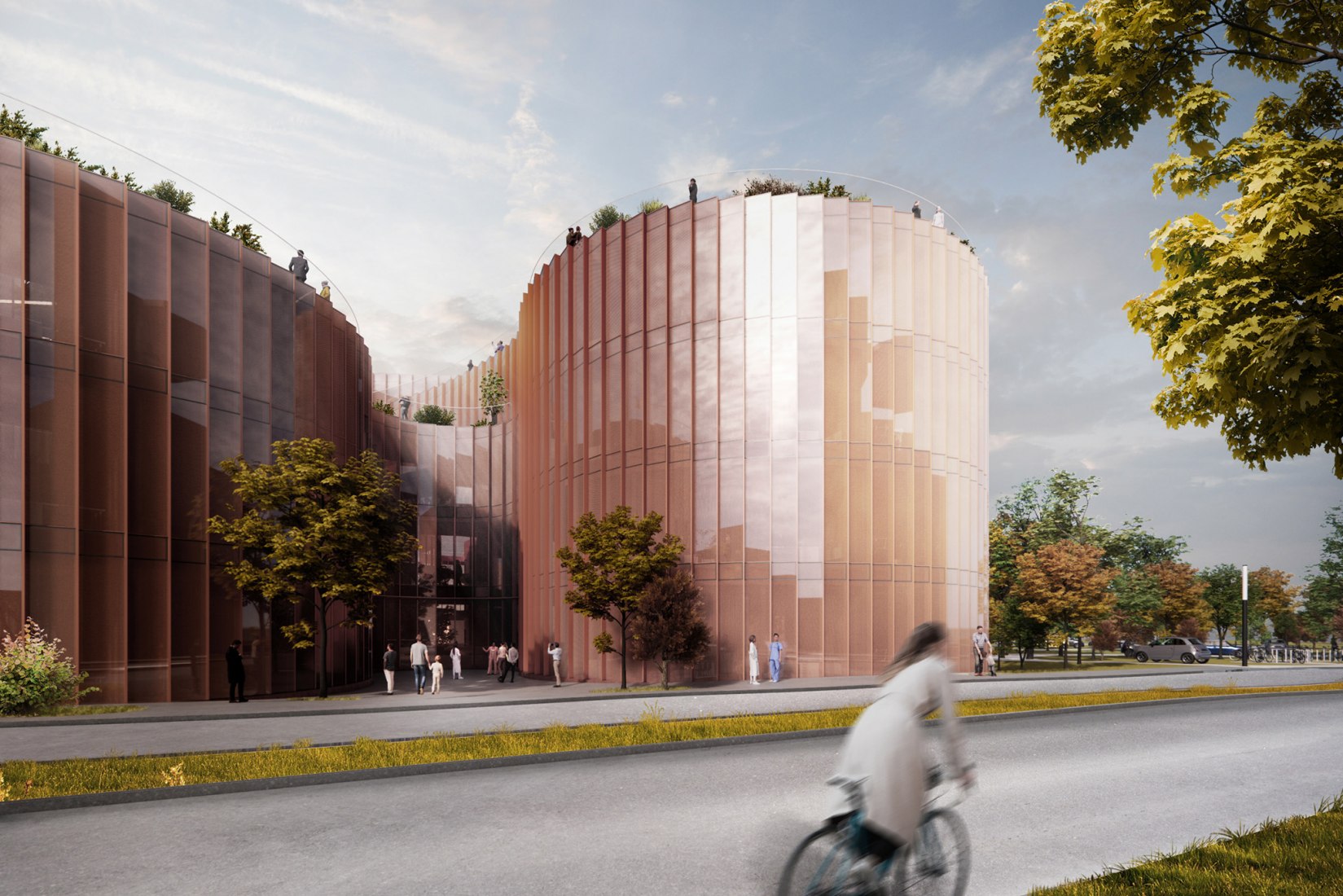 Rendering. New Center for Neurosciences and Psychiatry for Aarhus University by BIG. 