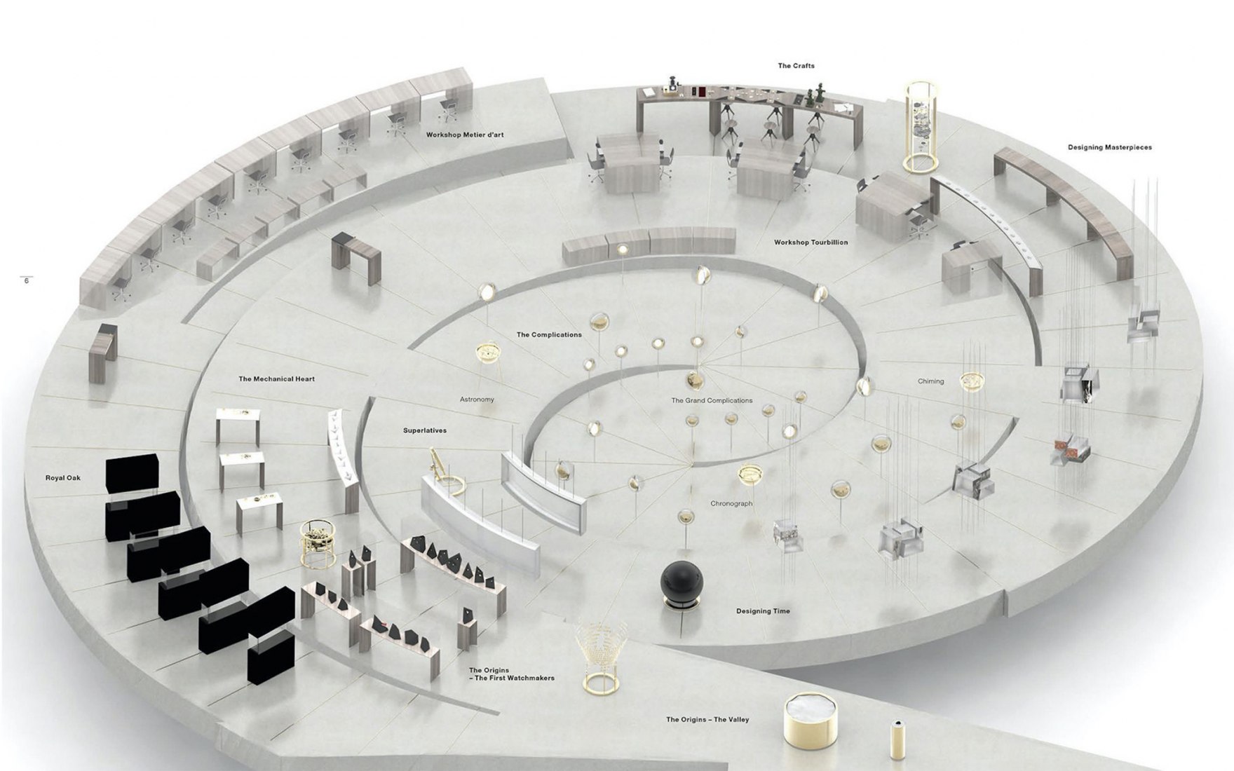 Maqueta. Museo para Atelier Audemars Piguet por BIG.