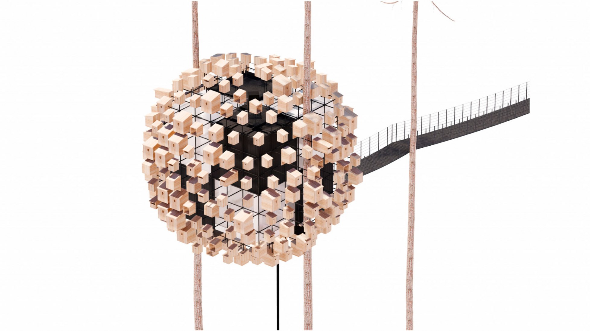 Maqueta. Biosfera por BIG. Fotografía por Mats Engfors.