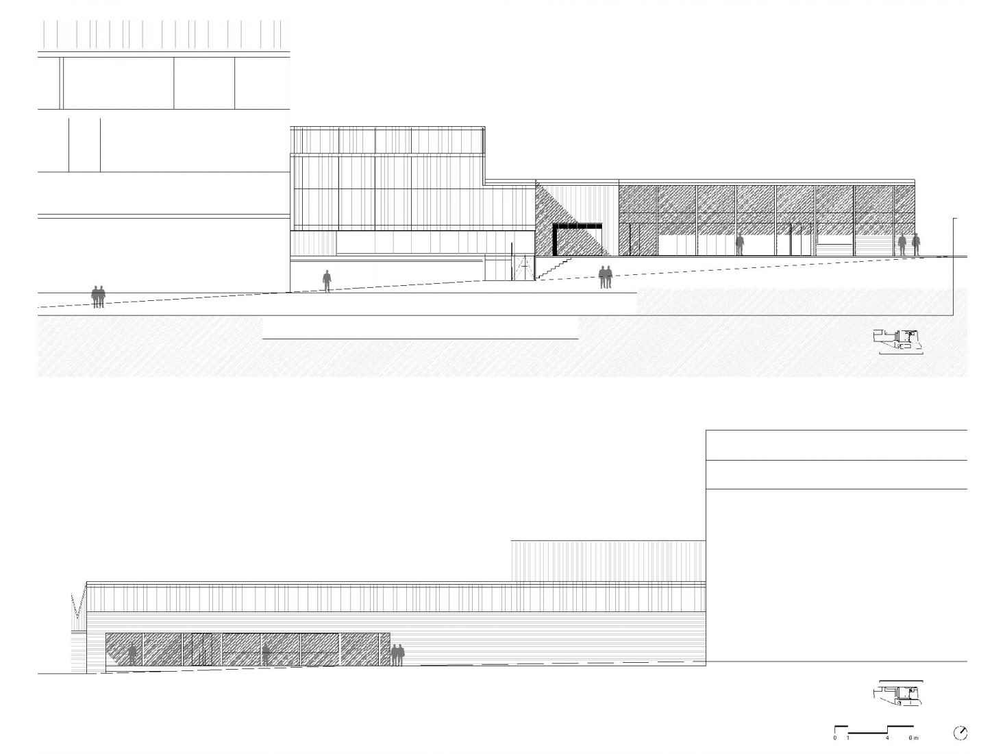 Elevations. Sports Pavilion by Blasco Esparza Arquitectos