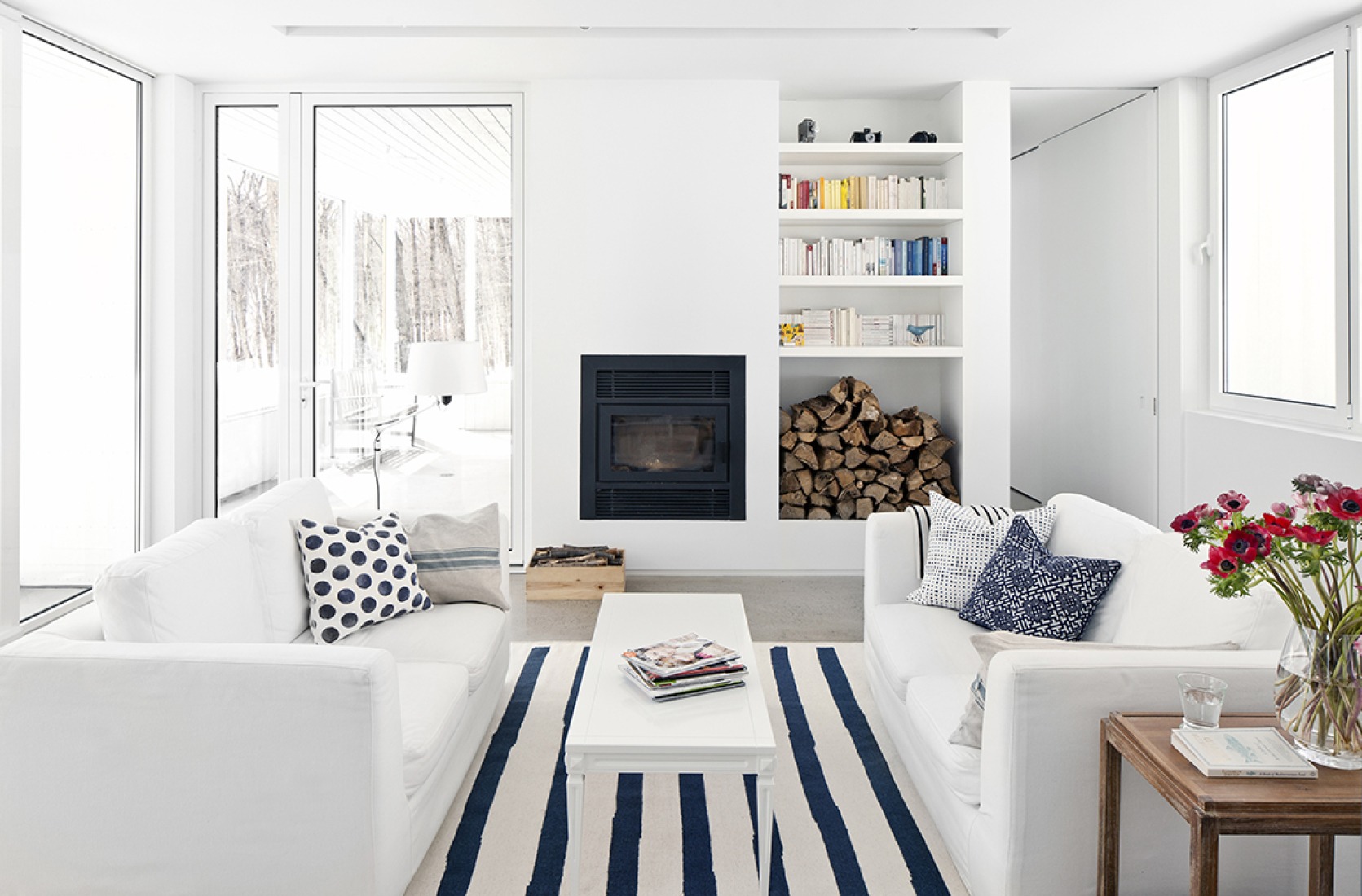 Vista interior. La Casa de las Colinas Azules por La SHED Architecture. Fotografía © Maxime Brouillet.