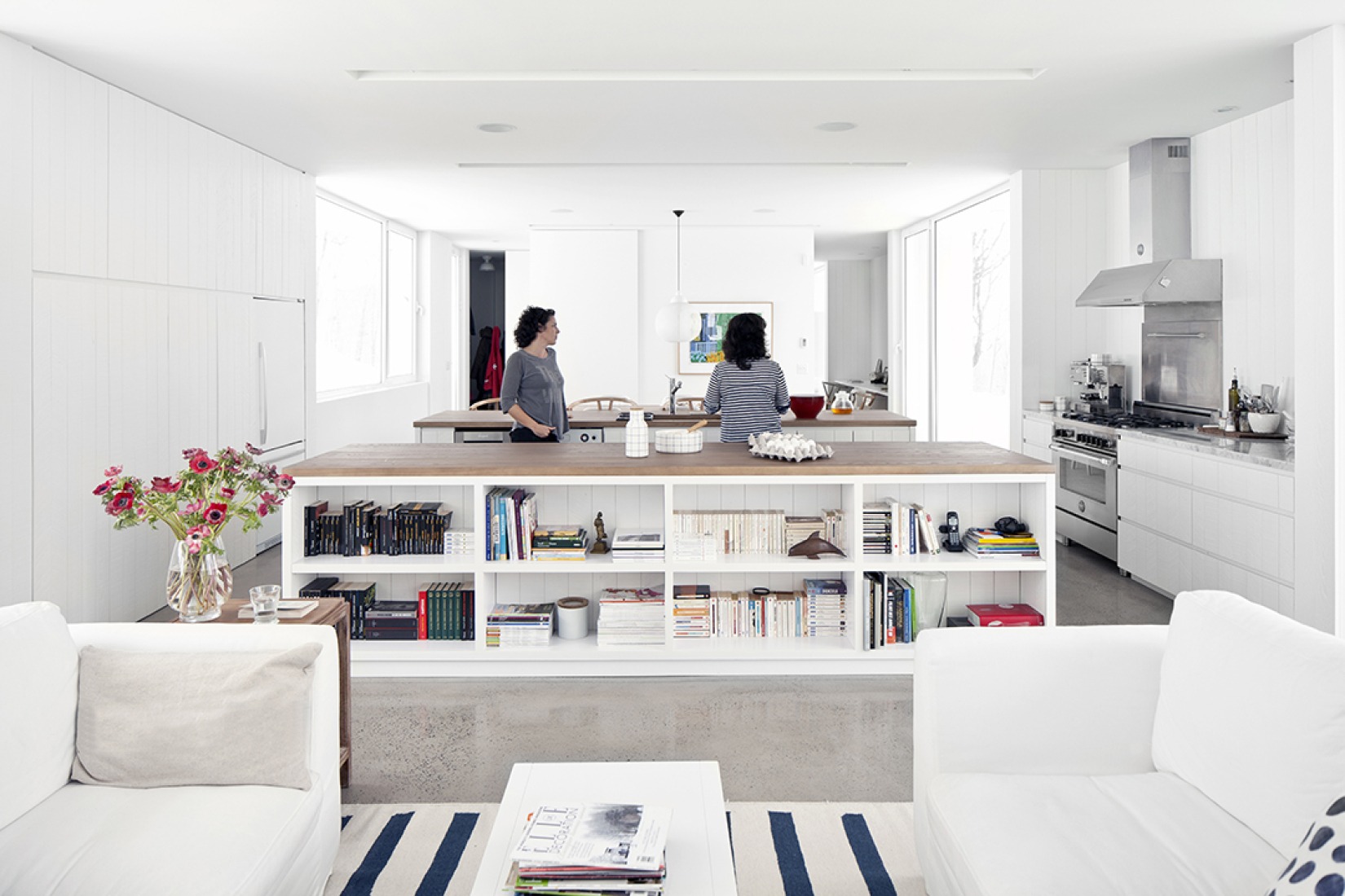 Vista interior. La Casa de las Colinas Azules por La SHED Architecture. Fotografía © Maxime Brouillet.