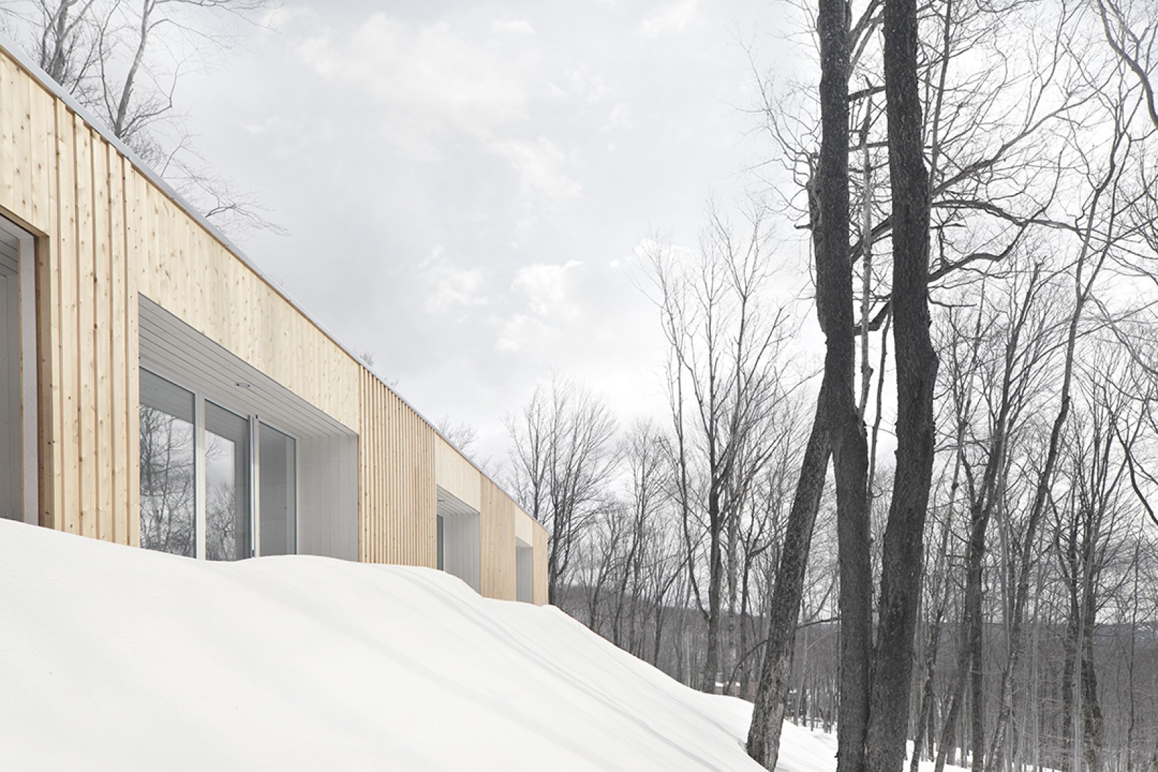 Vista exterior. La Casa de las Colinas Azules por La SHED Architecture. Fotografía © Maxime Brouillet. 