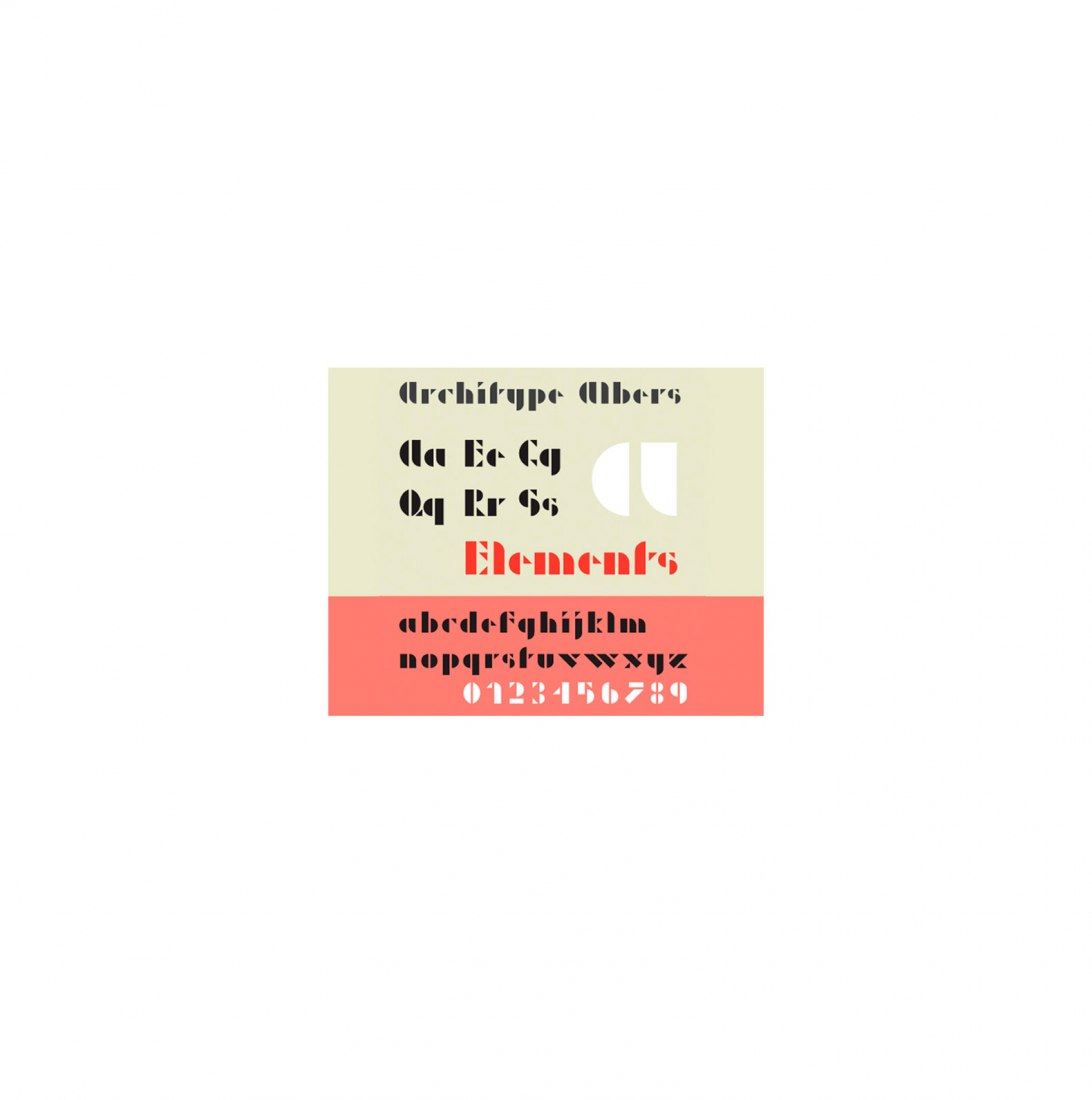 Albers Alphabet. The alphabet applied to the context by Boa Mistura
