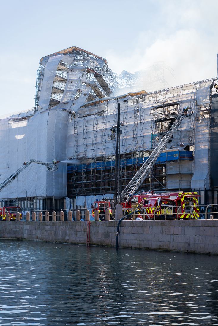 Boersen Fire April 16th 2024. Photograph by William Mulvihill Architecture Photography