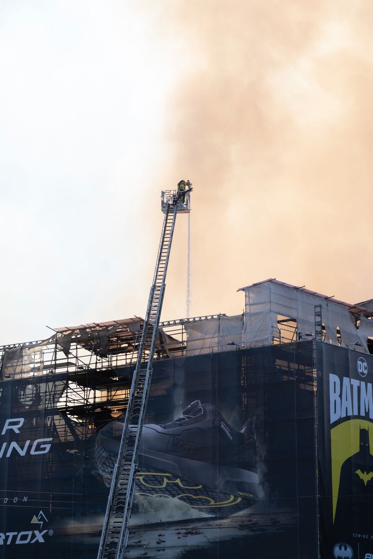 Boersen Fire April 16th 2024. Photograph by William Mulvihill Architecture Photography