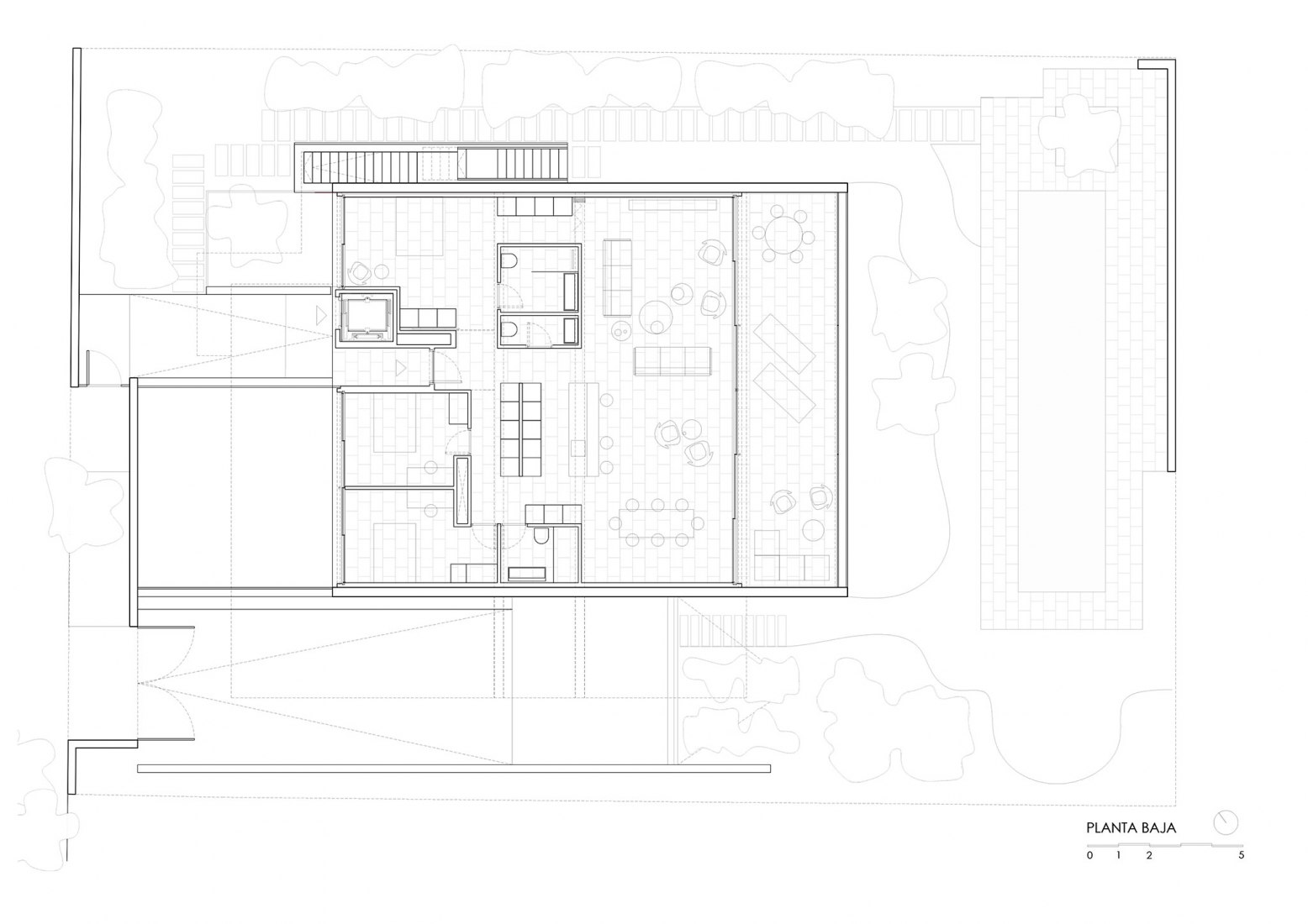 Ground floor plan. GT3 House by Bojaus.