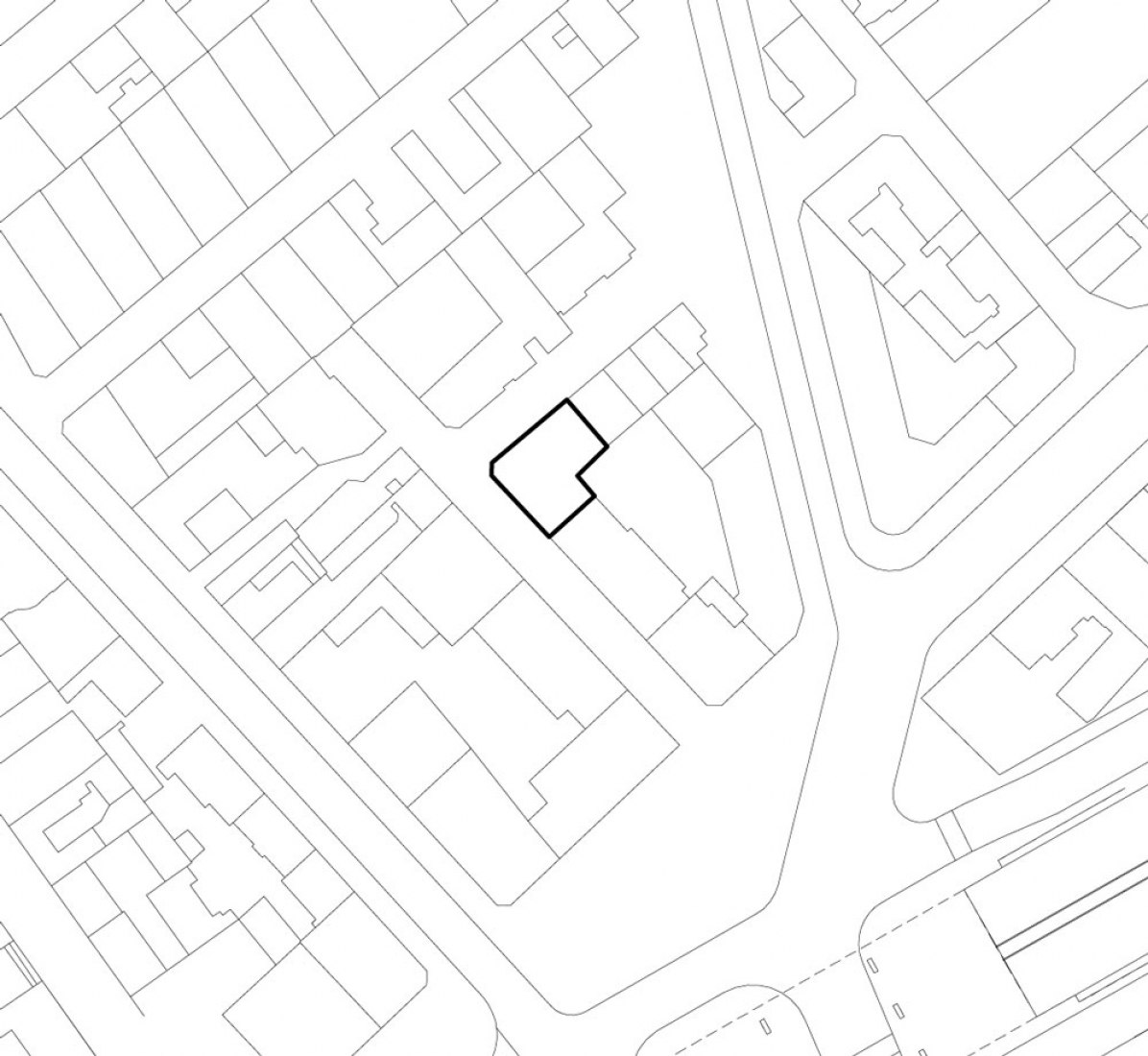 Plano urbano de situación. 38 viviendas sociales por Avenier Cornejo.