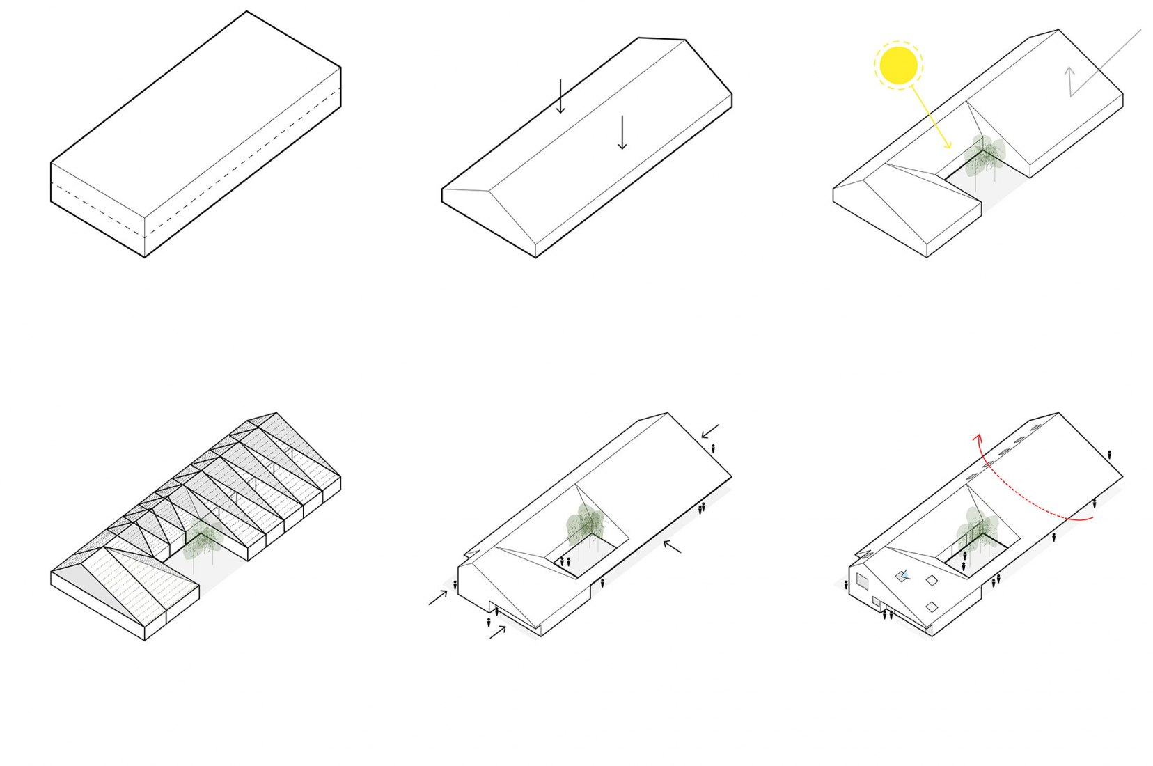 Diagram. Center Est-Nord-Est by Bourgeois / Lechasseur architectes.