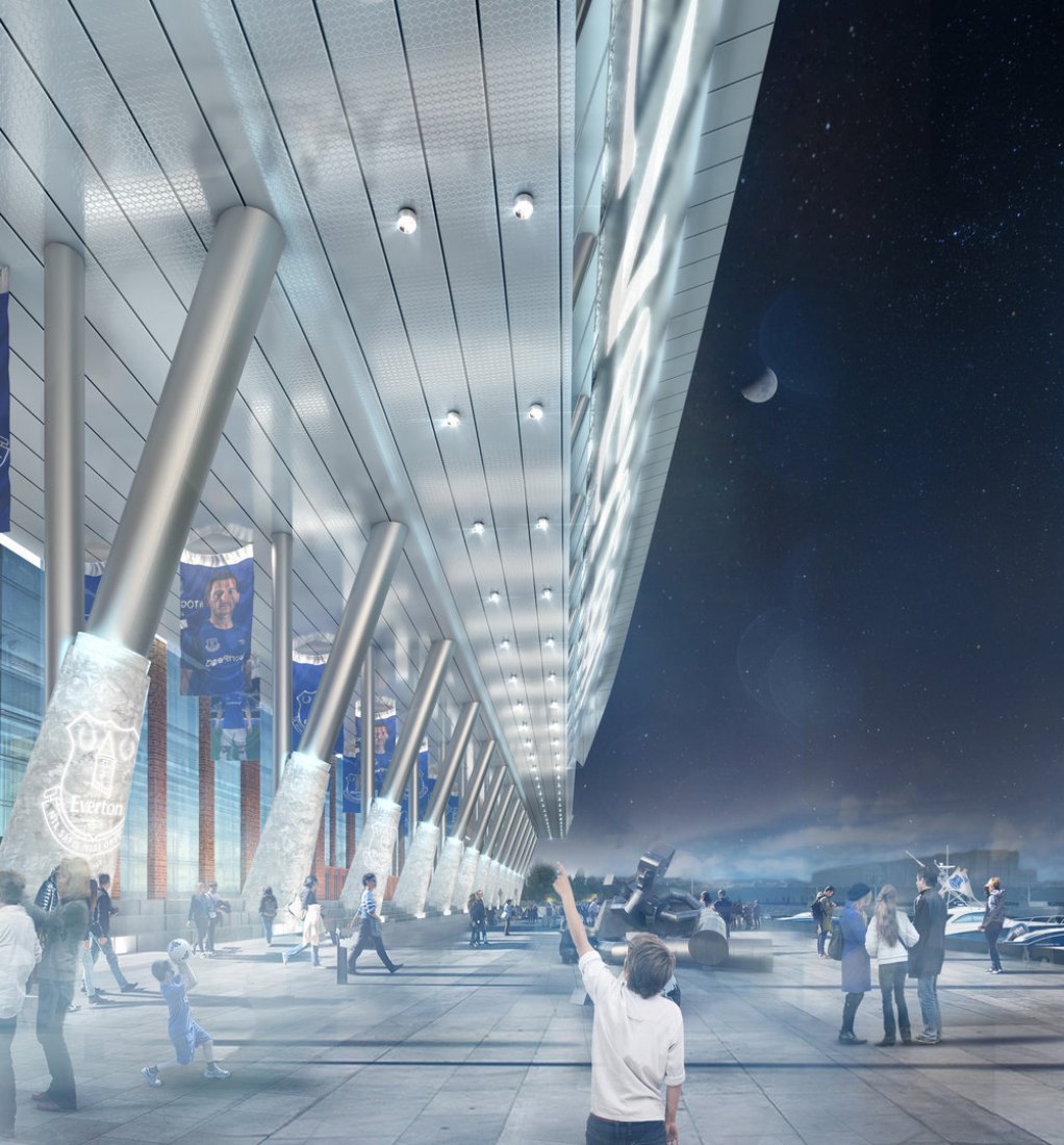 Visualización. Everton FC: Estadio del Muelle Bramley-Moore por MEIS architects