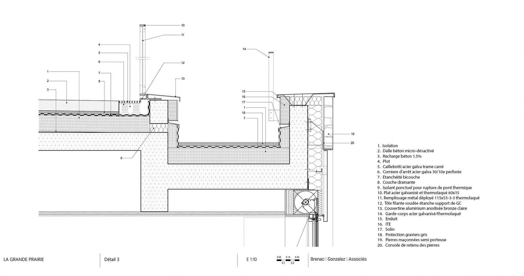 Entre el parque y la ciudad. Centro educativo Grande Prairie por Brenac