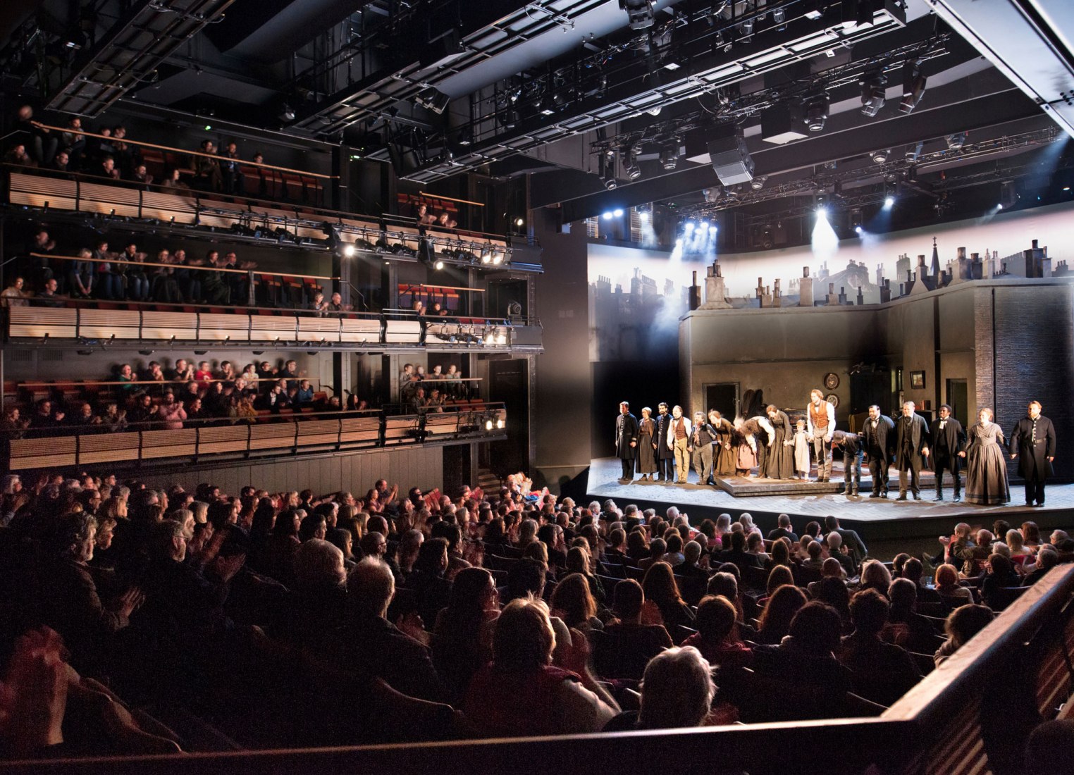 Bridge Theatre by Haworth Tompkins. Photograph by Philip Vile. Courtesy of RIBA
