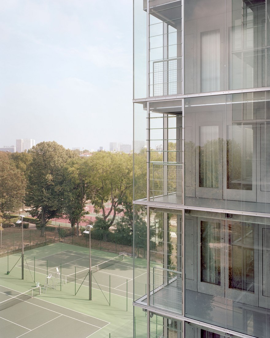 Residencia para investigadores "Maison Julie-Victoire Daubié" por BRUTHER. Fotografía por Maxime Delvaux.