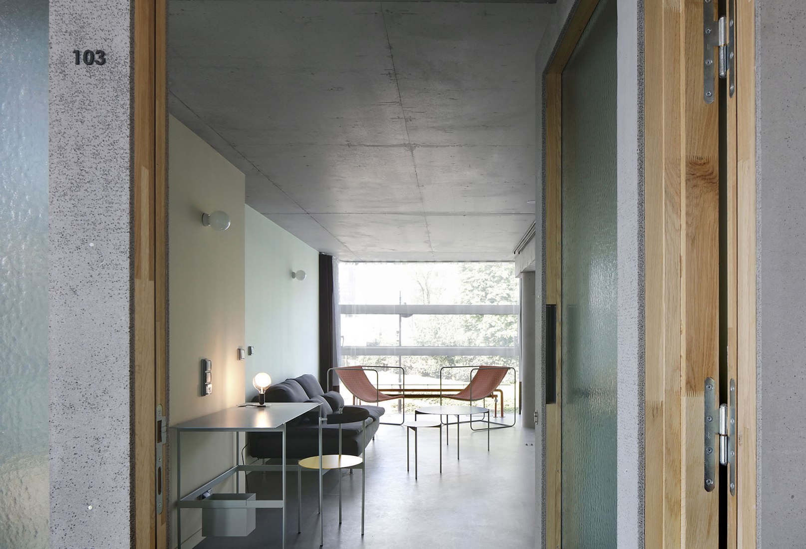 Residencia para investigadores "Maison Julie-Victoire Daubié" por BRUTHER. Fotografía por Filip Dujardin.