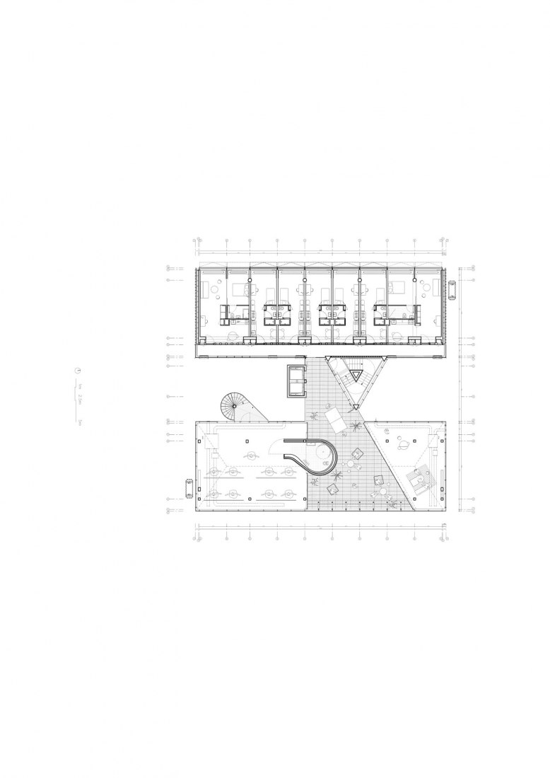 Planta octava. Residencia para investigadores "Maison Julie-Victoire Daubié" por BRUTHER.