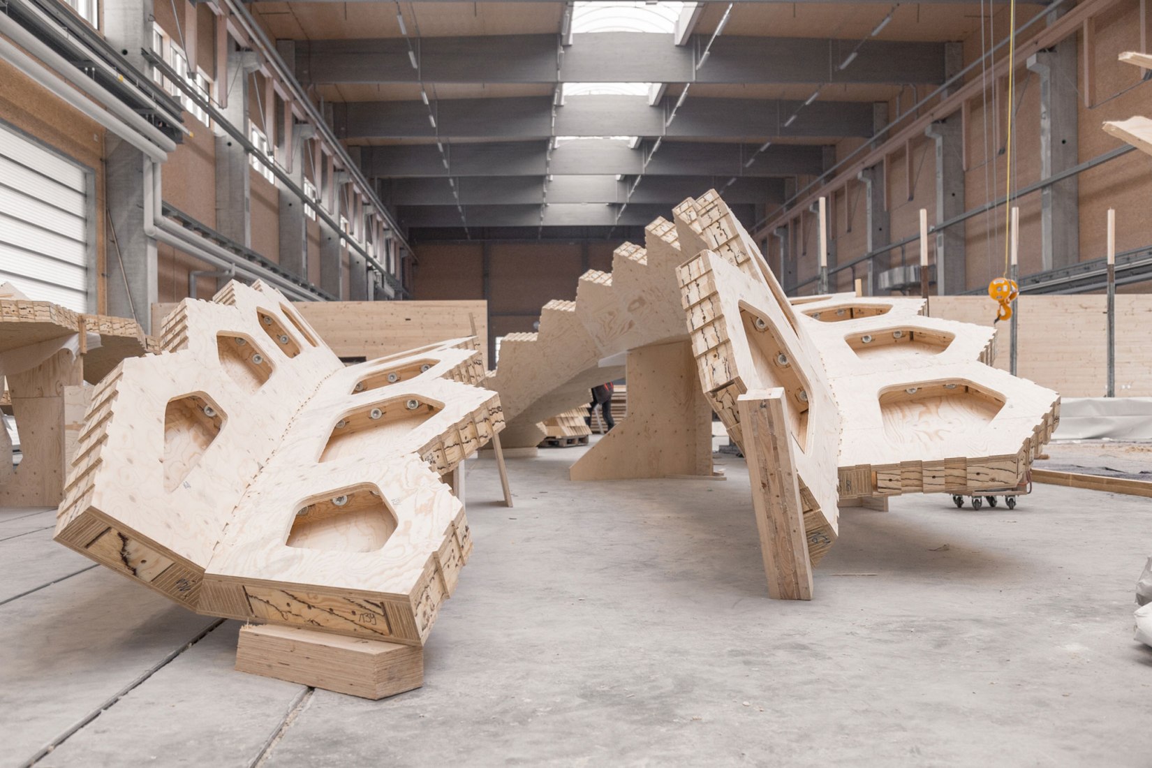 Development Process. BUGA Wood Pavilion 2019 by ICD/ITKE, University of Stuttgart. Images by ICD/ITKE, University of Stuttgart.